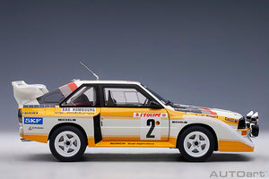 AUDI QUATTRO SPORT S1 (night version) N 2 4th RALLY MONTECARLO 1986 W.ROHRL - C.GEISTDORFER YELLOW WHITE RED