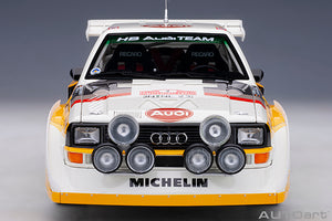 AUDI QUATTRO SPORT S1 (night version) N 2 4th RALLY MONTECARLO 1986 W.ROHRL - C.GEISTDORFER YELLOW WHITE RED