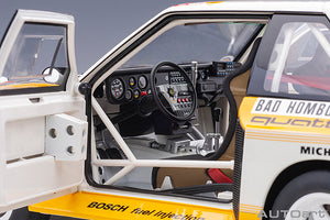 AUDI QUATTRO SPORT S1 (night version) N 2 4th RALLY MONTECARLO 1986 W.ROHRL - C.GEISTDORFER YELLOW WHITE RED