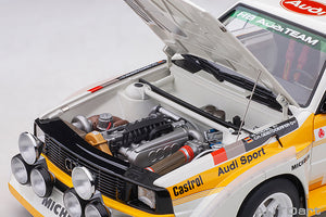 AUDI QUATTRO SPORT S1 (night version) N 2 4th RALLY MONTECARLO 1986 W.ROHRL - C.GEISTDORFER YELLOW WHITE RED