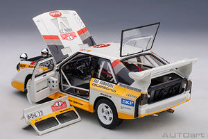 AUDI QUATTRO SPORT S1 (night version) N 2 4th RALLY MONTECARLO 1986 W.ROHRL - C.GEISTDORFER YELLOW WHITE RED