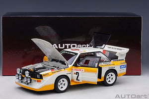 AUDI QUATTRO SPORT S1 (night version) N 2 4th RALLY MONTECARLO 1986 W.ROHRL - C.GEISTDORFER YELLOW WHITE RED