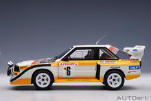Indlæs billede til gallerivisning AUDI QUATTRO SPORT S1 (night version) N 6 RALLY MONTECARLO 1986 H.MIKKOLA - A.HERTZ YELLOW WHITE RED 1:18