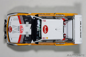 AUDI QUATTRO SPORT S1 (night version) N 6 RALLY MONTECARLO 1986 H.MIKKOLA - A.HERTZ YELLOW WHITE RED 1:18