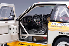 Indlæs billede til gallerivisning AUDI QUATTRO SPORT S1 (night version) N 6 RALLY MONTECARLO 1986 H.MIKKOLA - A.HERTZ YELLOW WHITE RED 1:18