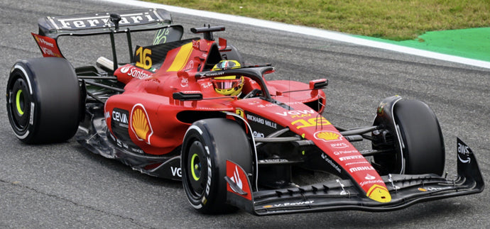 FERRARI F1 SF-23 TEAM SCUDERIA FERRARI N 16 MONZA GP 2023 CHARLES LECLERC RED BLACK 1:43