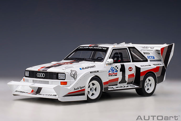 AUDI QUATTRO S1 N.1 WINNER PIKES PEAK 1987 W.ROHRL 1:18
