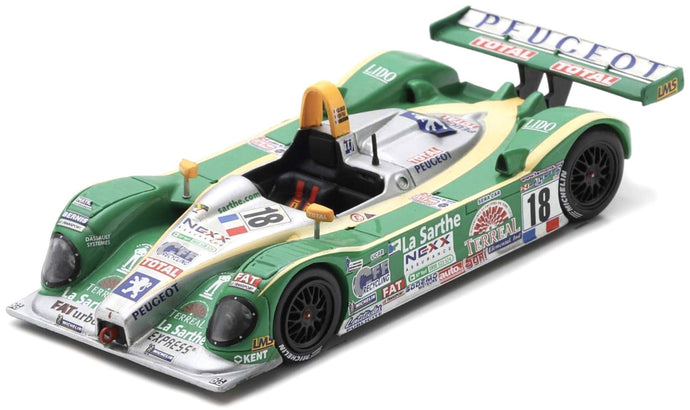 Courage C52 #16 GROUILLARD/BOURDAIS/CLERICO 4th 24H LE MANS 2000 grøn/sølv/gul 1:18