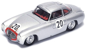 Mercedes Benz 300 SL #20 HELFRICH/NIEDERMAYER 2nd 24H LE MANS 1952 sølv/rød 1:18
