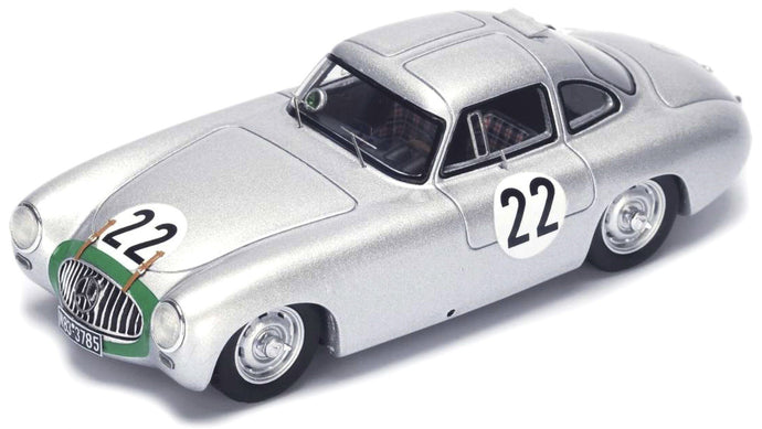 Mercedes Benz 300 SL #22 KLING/KLENK 24H LE MANS 1952 sølv/grøn 1:18