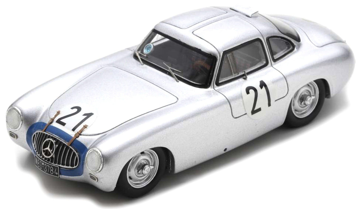 Mercedes Benz 300 SL #21 LANG/RIESS WINNER 24H LE MANS 1952 sølv/blå 1:18
