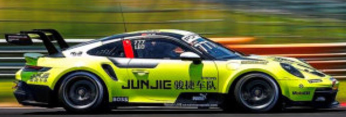 PORSCHE 911 991-2 GT3 TEAM JUNGIG N 777 CHAMPION ASIA PORSCHE CARRERA CUP SEASON 2022 L.YE YELLOW BLACK 1:43