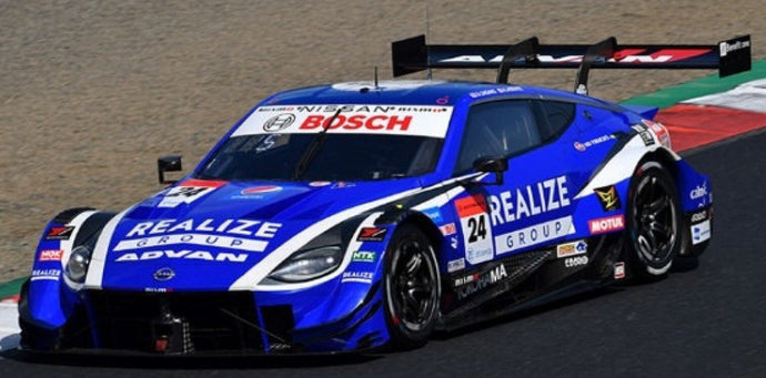 Nissan Z #24 SASAKI/HIRATE GT500 SUPER GT 2022 blå/hvid/sort 1:43