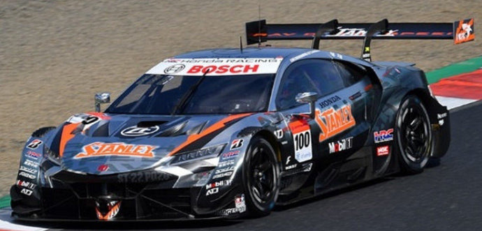 Honda NSX-GT #100 YAMAMOTO/MAKINO GT500 SUPER GT 2022 grå/sort/orange 1:43
