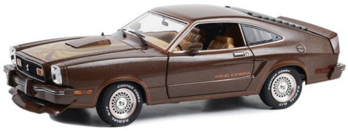 FORD USA MUSTANG II KING COBRA COUPE 1978 2 TONE BROWN 1:18