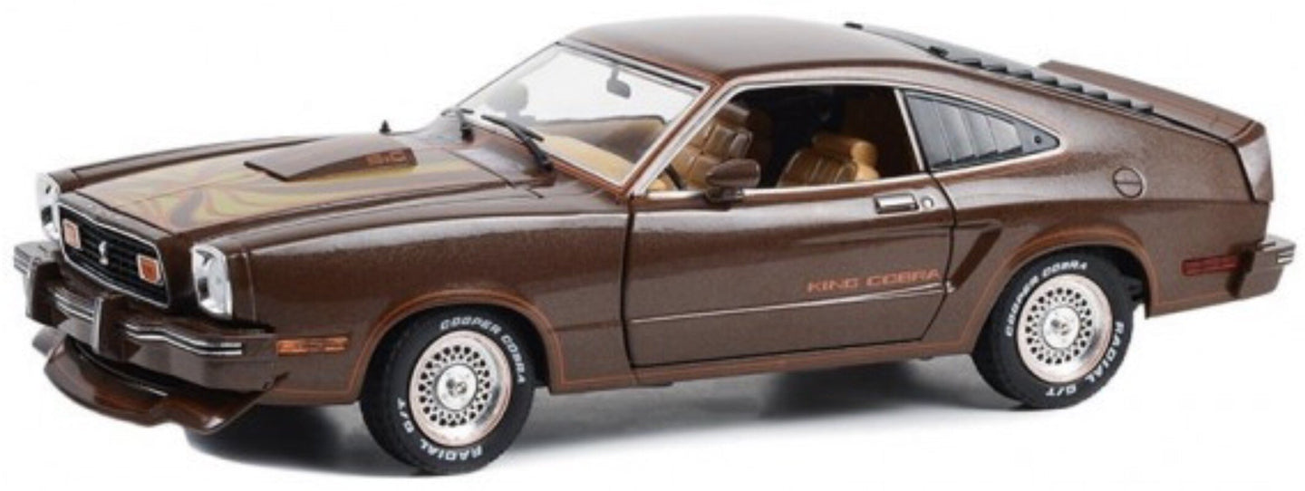 FORD USA MUSTANG II KING COBRA COUPE 1978 2 TONE BROWN 1:18
