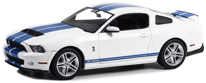 FORD USA MUSTANG GT500 COBRA COUPE 2011 WHITE BLUE 1:18