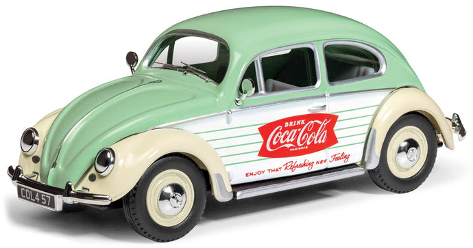 VOLKSWAGEN BEETLE MAGGIOLINO COCA-COLA 1951 GREEN WHITE BEIGE 1:43