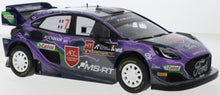 Indlæs billede til gallerivisning Ford PUMA RALLY 1 #7 LOUBET/LANDAIS WRC RALLY ACROPOLIS 2022 lilla/grå 1:18