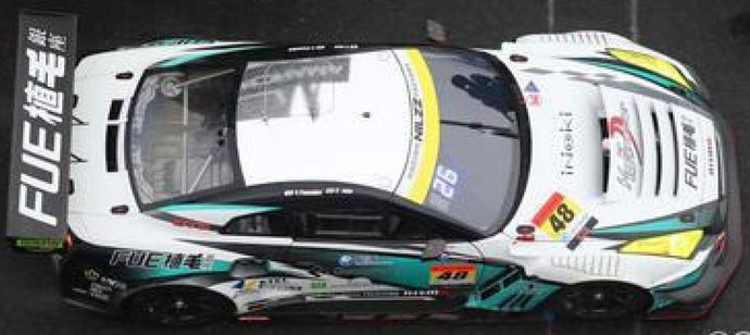 SYOKUMO K'S FRONTIER Nissan GT-R #48 IDA/TANAKA/SANADA GT300 SUPER GT 2023 hvid/turkis/sort 1:43