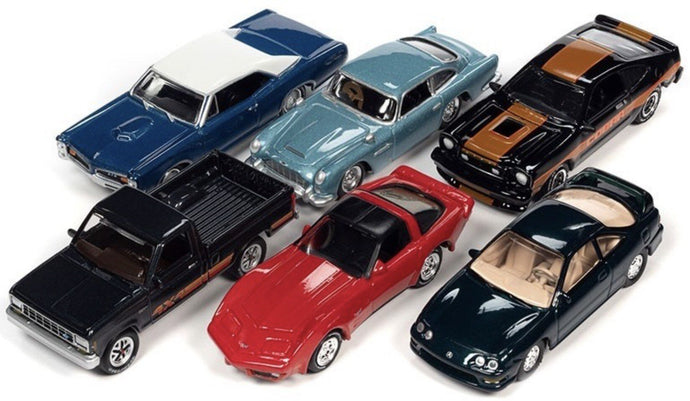 JOHNNY LIGHTNING CLASSIC GOLD - RELEASE 1 2023 - ASSORTMENT A - 6 CAR SET 1:64