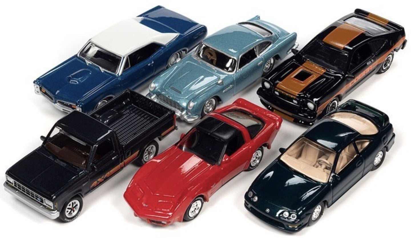 JOHNNY LIGHTNING CLASSIC GOLD - RELEASE 1 2023 - ASSORTMENT A - 6 CAR SET 1:64