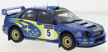 Indlæs billede til gallerivisning Subaru IMPREZA S7 #5 BURNS/REID WRC RALLY GREAT BRITAIN 2001 blå/gul 1:43