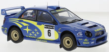 Indlæs billede til gallerivisning Subaru IMPREZA S7 #6 SOLBERG/MILLS WRC RALLY GREAT BRITAIN 2001 blå/gul 1:43