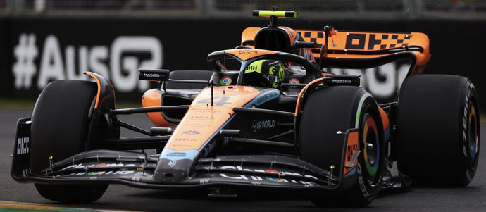 McLAREN F1 MCL60 TEAM McLAREN N 4 AUSTRALIAN GP 2023 LANDO NORRIS ORANGE BLACK BLUE 1:43