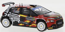 Indlæs billede til gallerivisning Citroen C3 #24 LEFEBVRE/MALFOY WRC2 RALLY MONTE CARLO 2023 rød/sort/gul 1:43