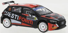 Indlæs billede til gallerivisning Hyundai i20 N #38 BURRI/LEVRATTI WRC2 RALLY MONTE CARLO 2023 sort/rød/hvid 1:43