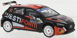 Hyundai i20 N #38 BURRI/LEVRATTI WRC2 RALLY MONTE CARLO 2023 sort/rød/hvid 1:43