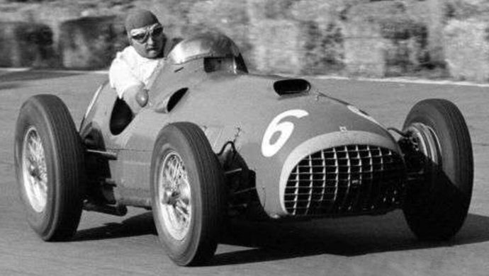FERRARI F1 375 N 6 2nd SPANISH GP (with pilot driver) 1951 JOSE FROILAN GONZALEZ RED 1:18