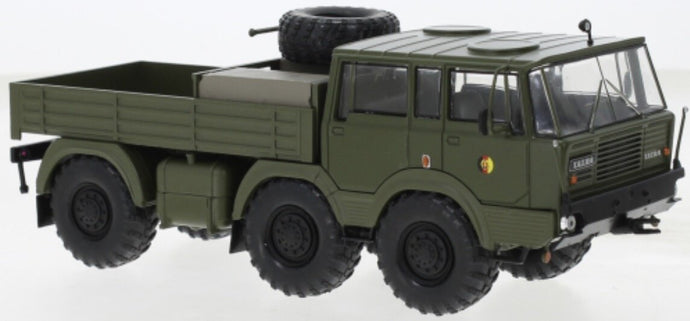 TATRA 813 NVA 6x6 TRUCK CASSONATO DOUBLE CABINE 3-ASSI 1968 MILITARY GREEN 1:43