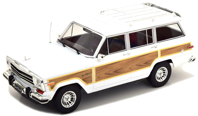 JEEP GRAND WAGONEER 1989 WHITE WOOD 1:18