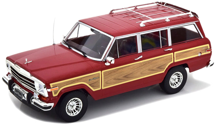 Jeep GRAND WAGONEER 1989 rød/træ 1:18