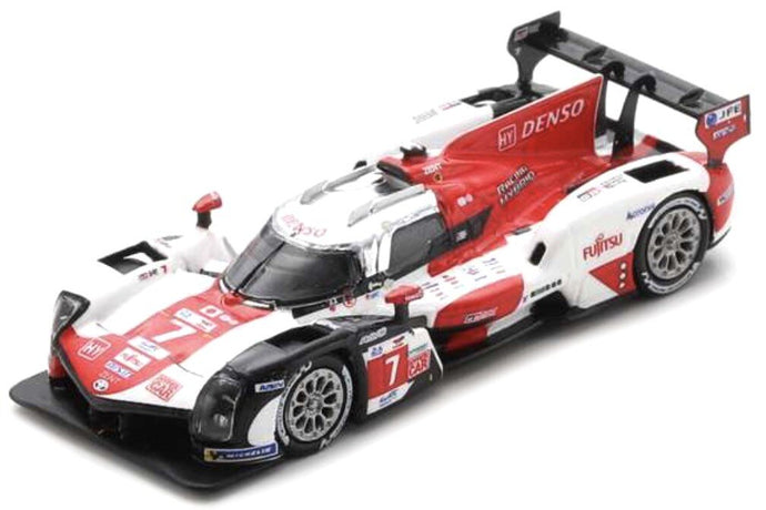 Toyota GR010 HYBRID #7 CONWAY/KOBAYASHI/LOPEZ 2nd 24H LE MANS 2022 hvid/rød/sort 1:87
