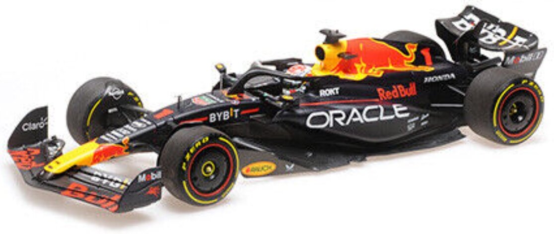RED BULL F1 RB19 TEAM ORACLE RED BULL RACING N 1 WORLD CHAMPION WINNER MONACO GP 2023 MAX VERSTAPPEN MATT BLUE 1:18