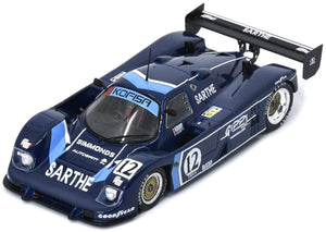 COUGAR C 24 S #12 THUNER/IANETTA/PESSIOT 24H LE MANS 1990 mørk blå/lys blå 1:43