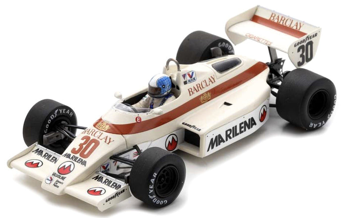 ARROWS F1 A6 N 30 MONACO GP 1983 CHICO SERRA WHITE RED 1:43