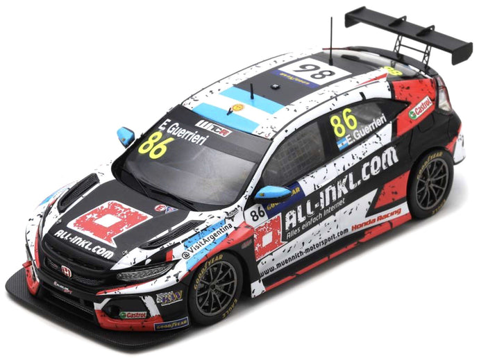 Honda CIVIC TYPE R TCR #86 ESTEBAN GUERRIERI WINNER RACE 1 WTCR ARAGON II G 2020 hvid/sort/rød 1:43
