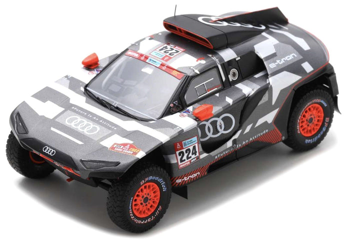 Audi RS Q e-TRON #224 EKSTROM/BERGKVIST DAKAR RALLY 2022 grå/hvid/rød 1:18