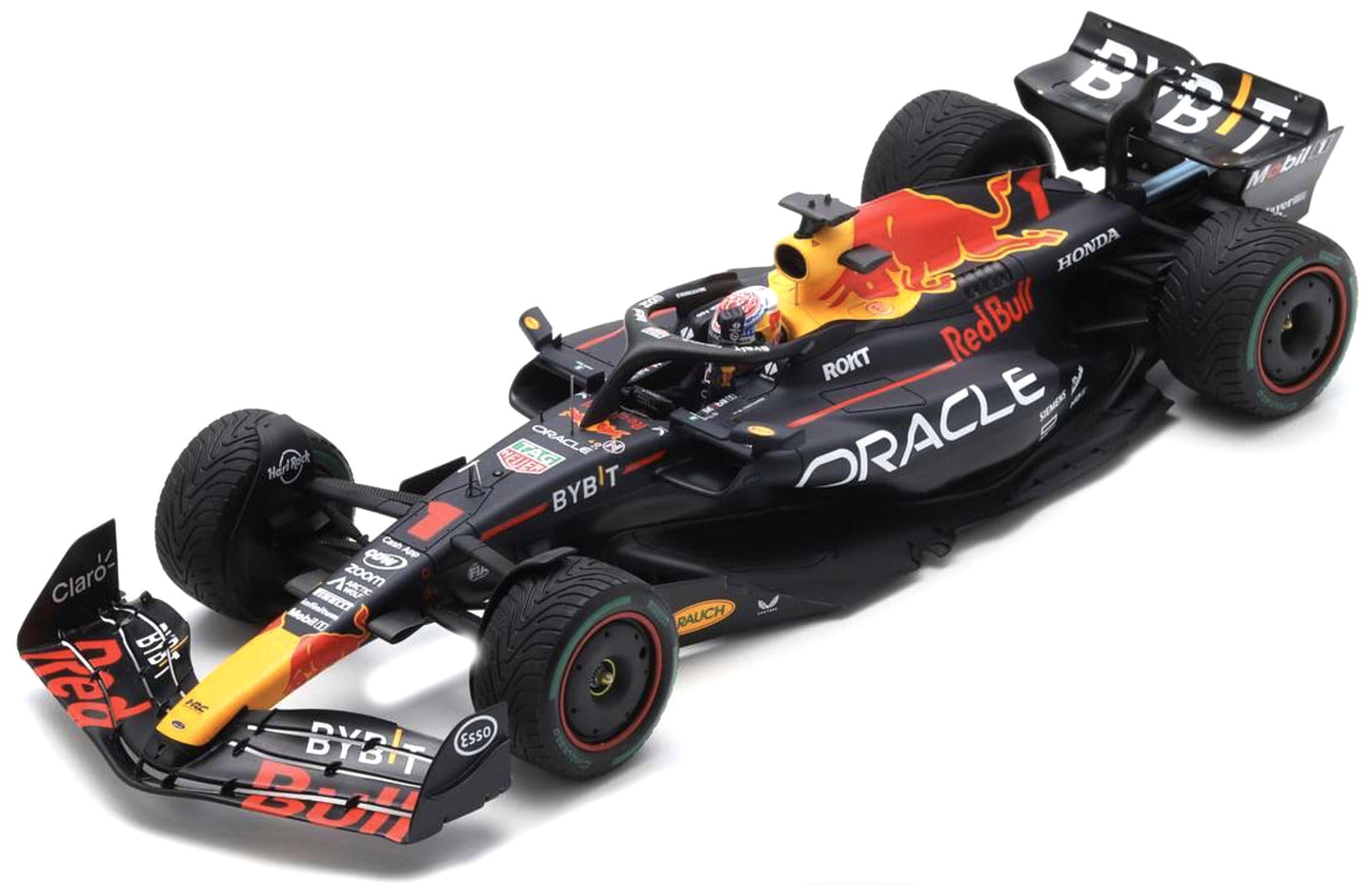 RED BULL F1 RB19 TEAM ORACLE RED BULL RACING N 1 WORLD CHAMPION WINNER MONACO GP 2023 MAX VERSTAPPEN MATT BLUE 1:18