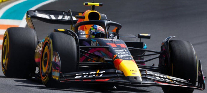 RED BULL F1 RB19 TEAM ORACLE RED BULL RACING N 11 2nd MIAMI GP 2023 SERGIO PEREZ MATT BLUE 1:18