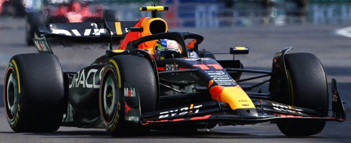 RED BULL F1 RB19 TEAM ORACLE RED BULL RACING N 11 WINNER AZERBAIJAN GP 2023 SERGIO PEREZ MATT BLUE 1:18