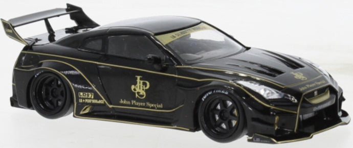 Nissan 35GT-RR LB-SILHOUETTE WORKS GT 2019 (RHD) sort/guld 1:43