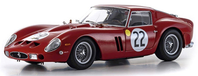 FERRARI 250 GTO 3.0L V12 TEAM EQUIPE NATIONALE BELGE N 22 3rd 24h LE MANS 1962 L.DERNIER - ''BEURLYS'' J.BLATON RED 1:18