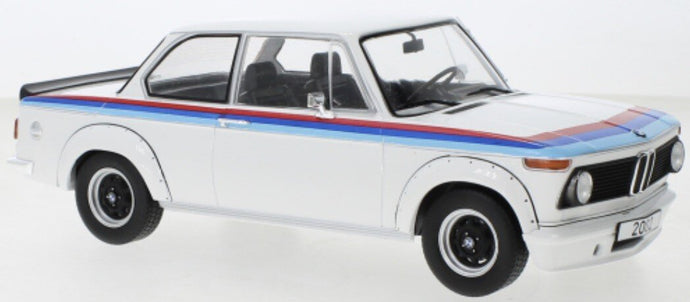 BMW 2002 TURBO 1973 WHITE/DECORATED 1:18