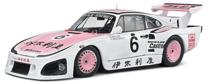 PORSCHE 935K3 TEAM PORSCHE KREMER RACING N 6 WINNER 1000km SUZUKA 1981 B.WOLLEK - H.PESCAROLO WHITE PINK 1:18