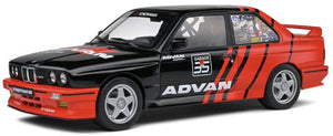BMW M3 E30 #35 ADVAN DRIFT 1990 sort/rød 1:18